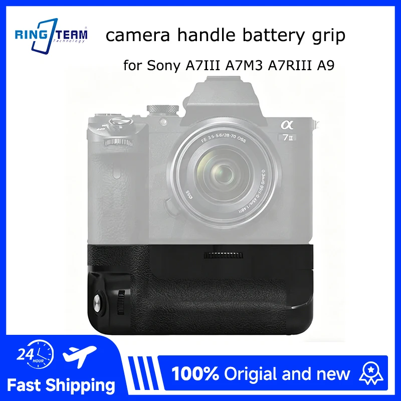 

VG-C3EM Vertical Battery Grip for Sony A7III A7M3 A7R3 A9 Cameras Extended Battery Life for Photography Filmmaking