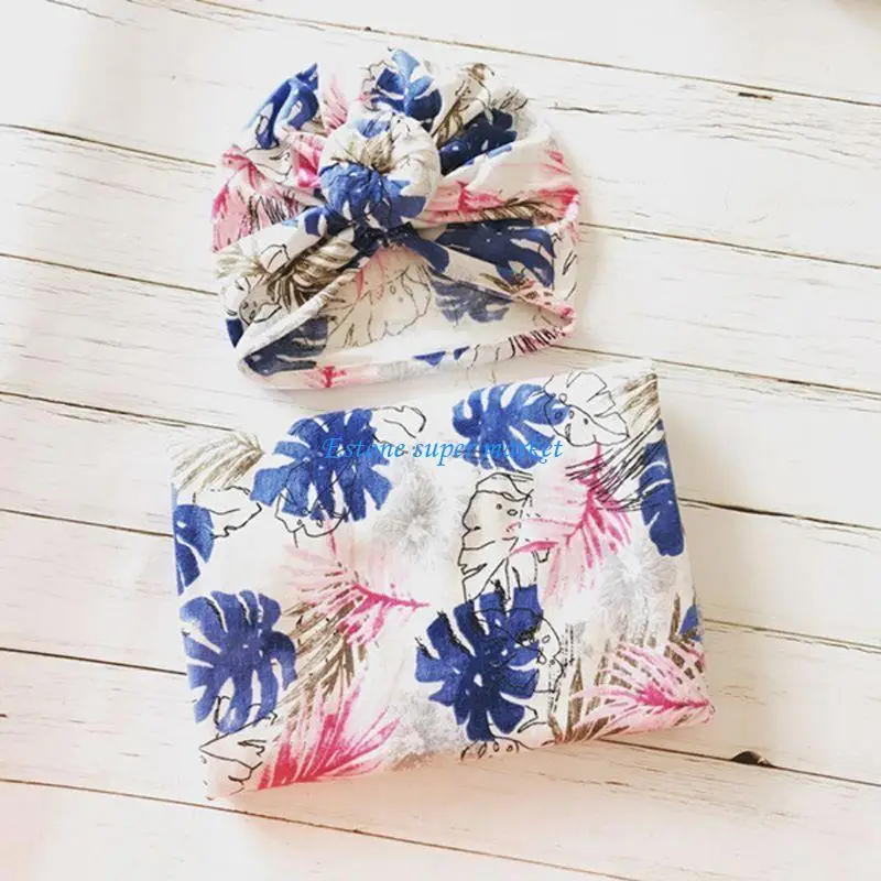 

090B Swaddling Blankets Wrap for Newborn Infant Hello World Infant Shower Gifts