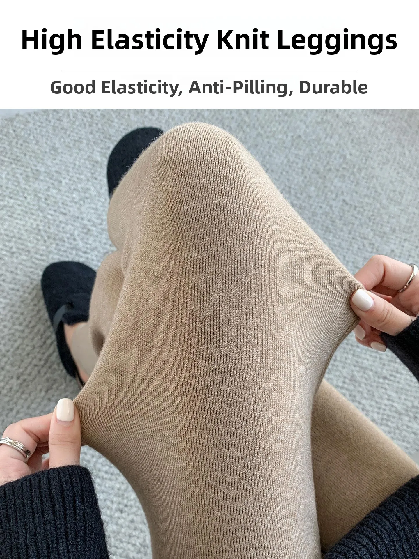 Rouje Dsyle hoge taille verdikte yogabroek dames herfst winter afslankende basislaag broek casual lange broek polyestervezel