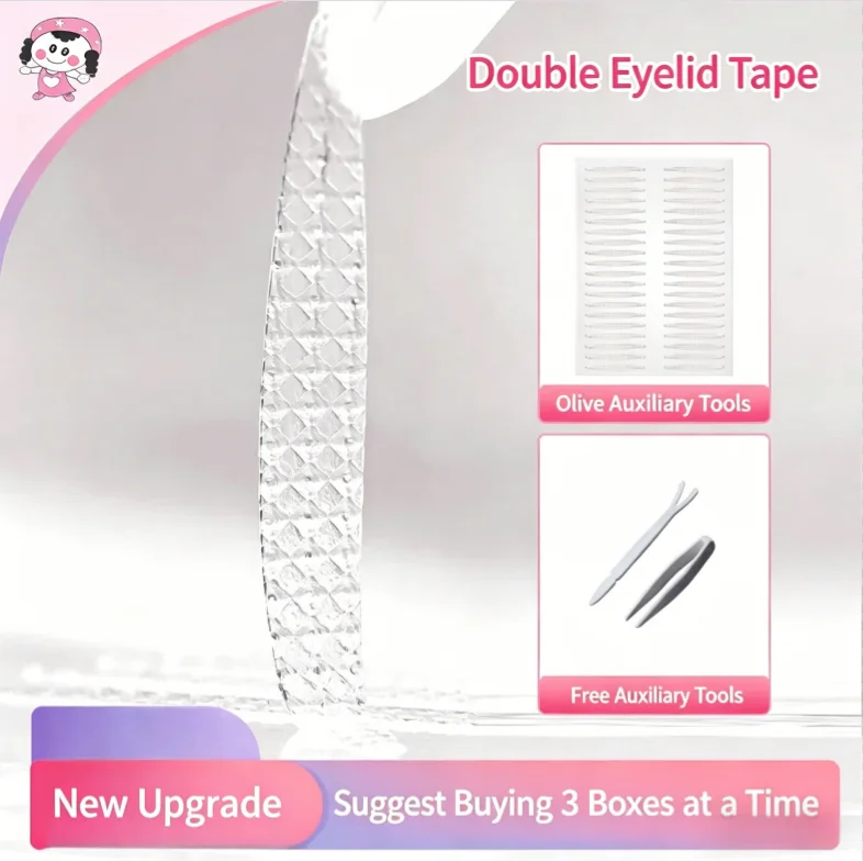 

Waterproof Memory Shaping Eyelid Sticker for Sleeping Hooded Puffy Eyes Inner Double Eyelid Tape