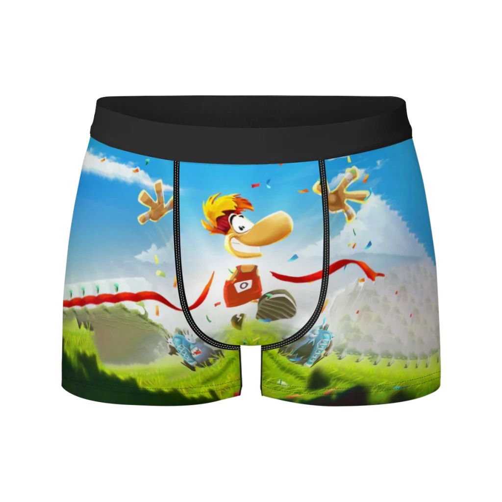 

New-Arrive-Cartoon-Rayman-Legends-Adventures-Game-Print Boxer Men's Panties Underpants Male Breathable Man Boxershorts