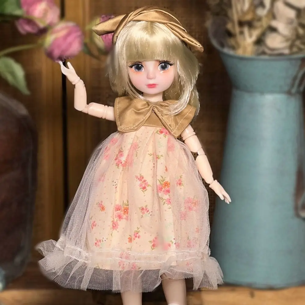 1/6 SD Dolls BJD Doll with Wig Makeup Pretty Design DIY Toys with Clothes Shoes 30cm Ball Jointed Doll for Girls Kids Children