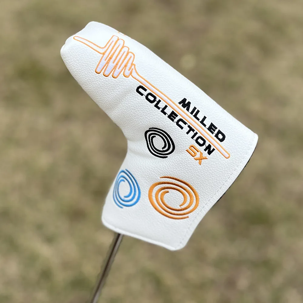 

Odyssey-Style Putter Cover - Embroidered Mallet Head Protector, Blade Golf Club Cap with Secure Velcro Closure