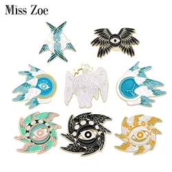 White Angel Enamel Pins Pure Angel Wings Custom Brooches Seraph Lapel Badges Cartoon Funny Jewelry Gift for Kids Friends