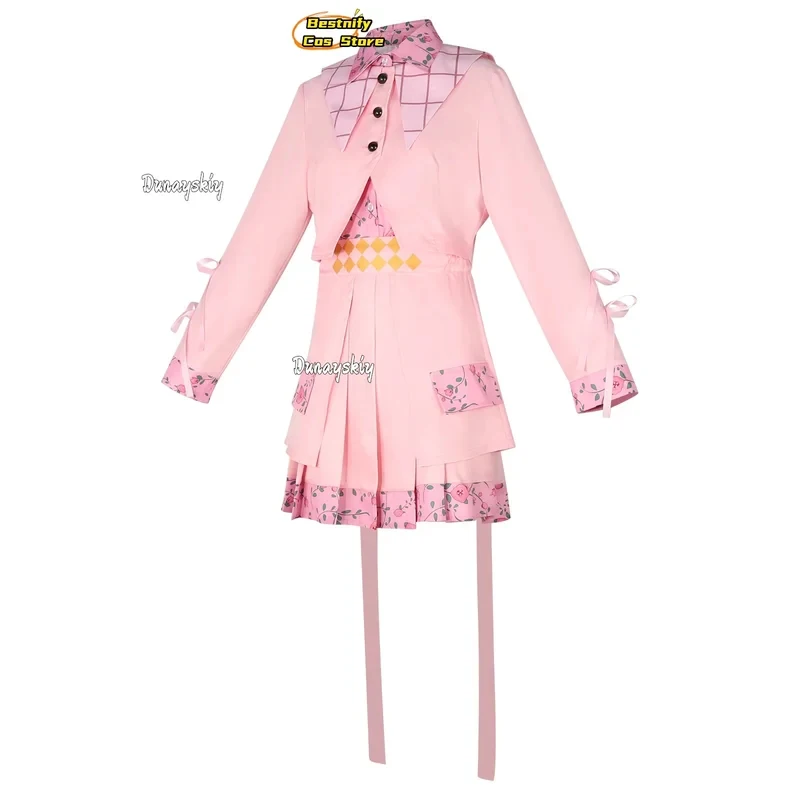 ABC123CosplayAzusawa Kohane PJSK Cosplay Costume Lolita Peter Pan Collar Bow Women Dresses Anime Show Y2k Aesthetic La3'd,5;h.9/ view 3