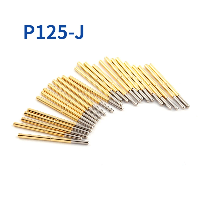 100PCS/Bag P125-J Round Head Spring Test Probe Outer Diameter 2.02mm Length 33.35mm Used on Test Stand