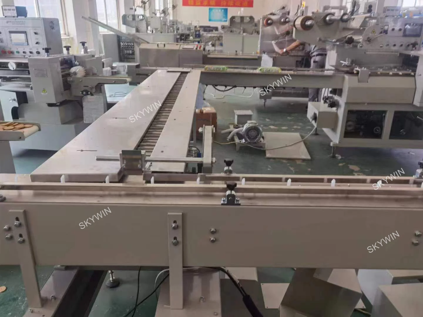 スカイウィン自動ビスケット・クッキー包装機、エッジラッピングおよび包装機、ビスケット・クッキーパッカー