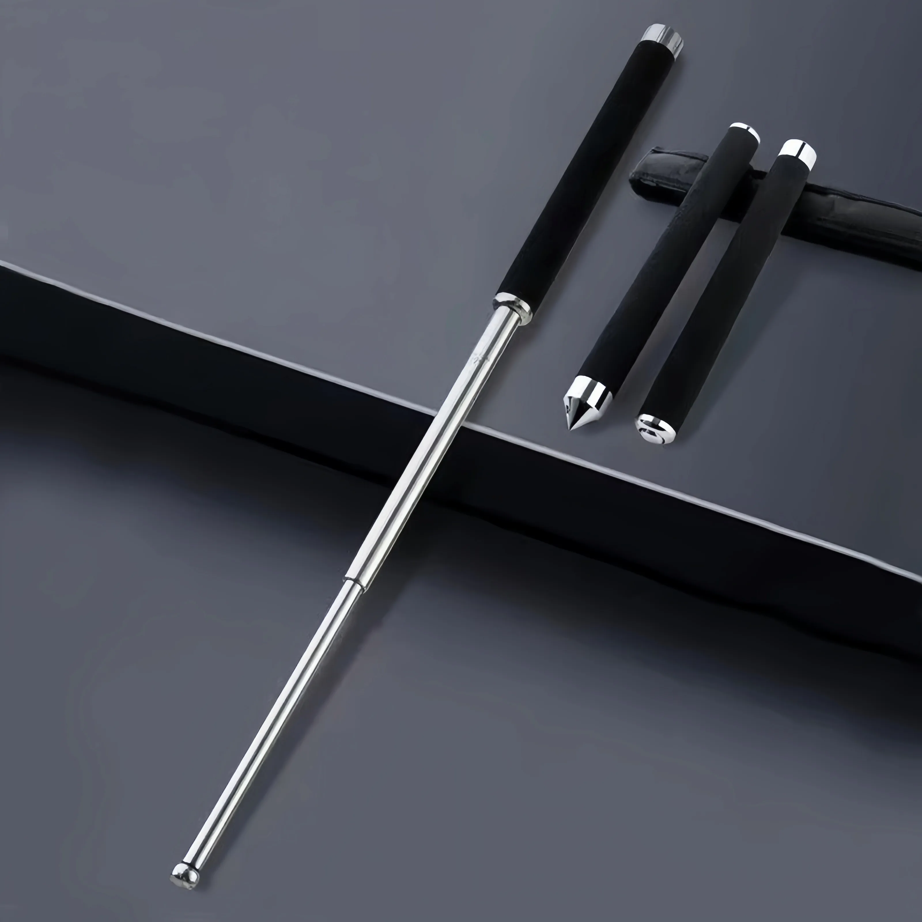 متعددة الوظائف في الهواء الطلق المشي لمسافات طويلة الرحلات عصا ، خفيفة الوزن التخييم تسلق الرحلات عصا المحمولة سهلة حمل Storag