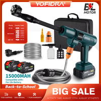 YOFIDRA 200Bar Brushless Electric High Pressure Water Spray Gun 3500W 6IN1 Car Clean Washer Garden Tool For Makita Battery Pin