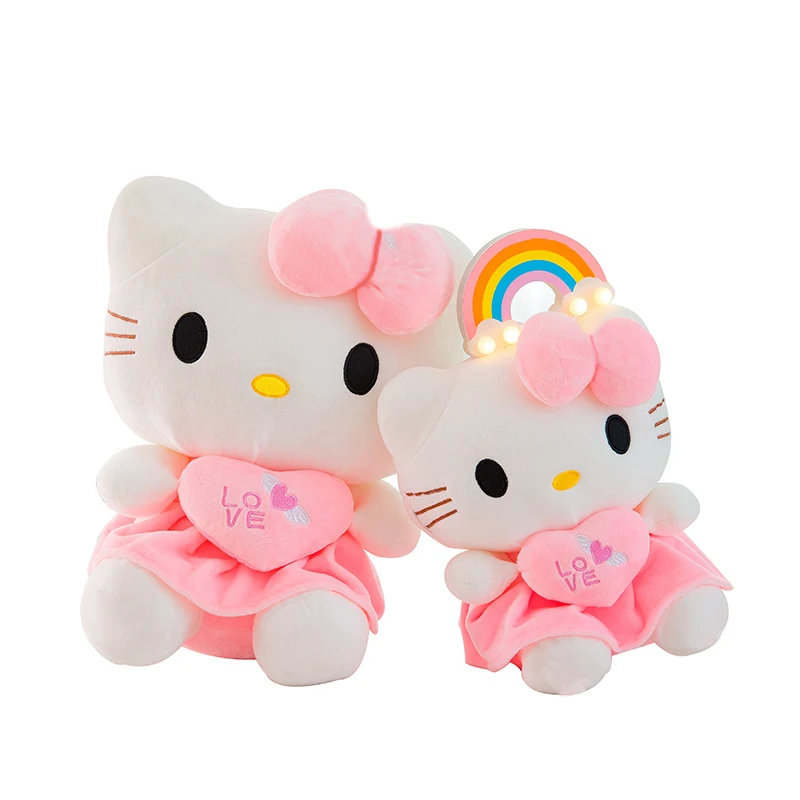 

**Cute Hello Kitty Pink Plush Stuffed Toys Anime Cartoon Plushie Doll Soft Stuffed Pillow Toys For Children Birthday Xmas Gifts