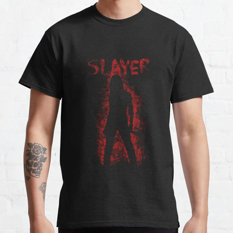 

80s retro Scary film Buffy The Vampire Slayer vintage horror movie Gift T-shirt for fans Large size Tops S-6xl men's clothing