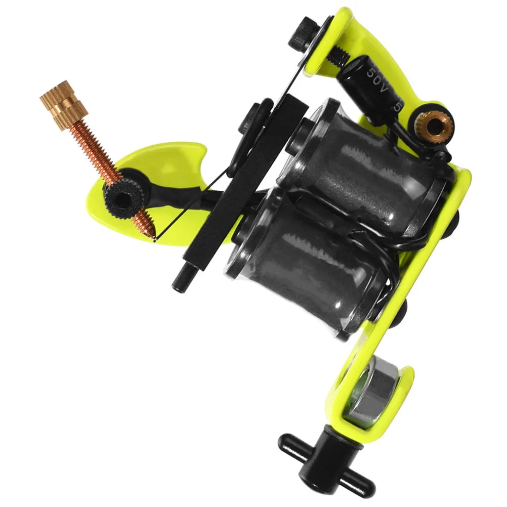 

Electroplating Iron Frame Coil Tattoos Machine Zinc Alloy Lining Device Supplies Tools Precision Winding Powerful Sound Small