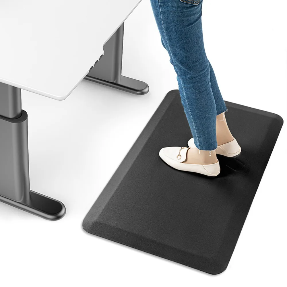 Household Anti Fatigue Kitchen Standing Mat Waterproof Non Slip Kitchen Rug Soft PVC Doormat Bathroom