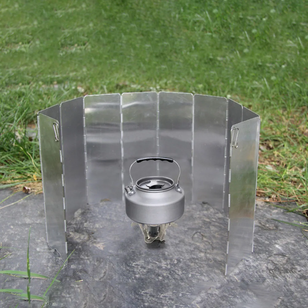 

Lightweight Outdoor Windshield Windscreen for Camp Stove Cooking Utensils Camping Accessories Travel