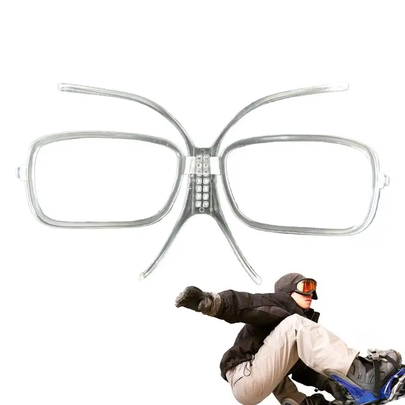 

Ski Goggle Insert Adjustable Optical Adapter Snowboard Goggle Insert Outdoor Skiing Accessory Flexible Inner Frame For Glasses