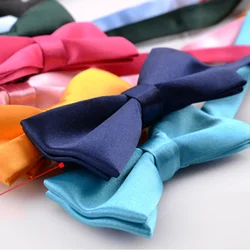 Reusable blue red wool Women kindergarden children velvet boy girl men flexible green color bow tie black accessories