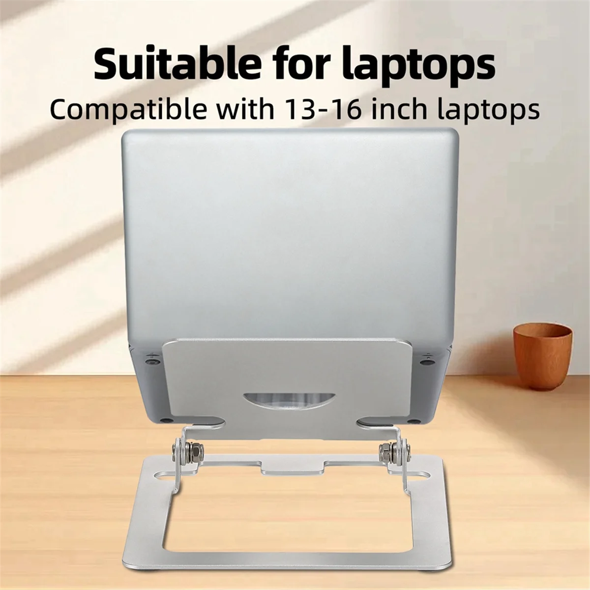 

ATP-Foldable Laptop Stand Aluminum Alloy Lifting Notebook Support Bracket Tablet Holder Base Specially Designed for Tablets