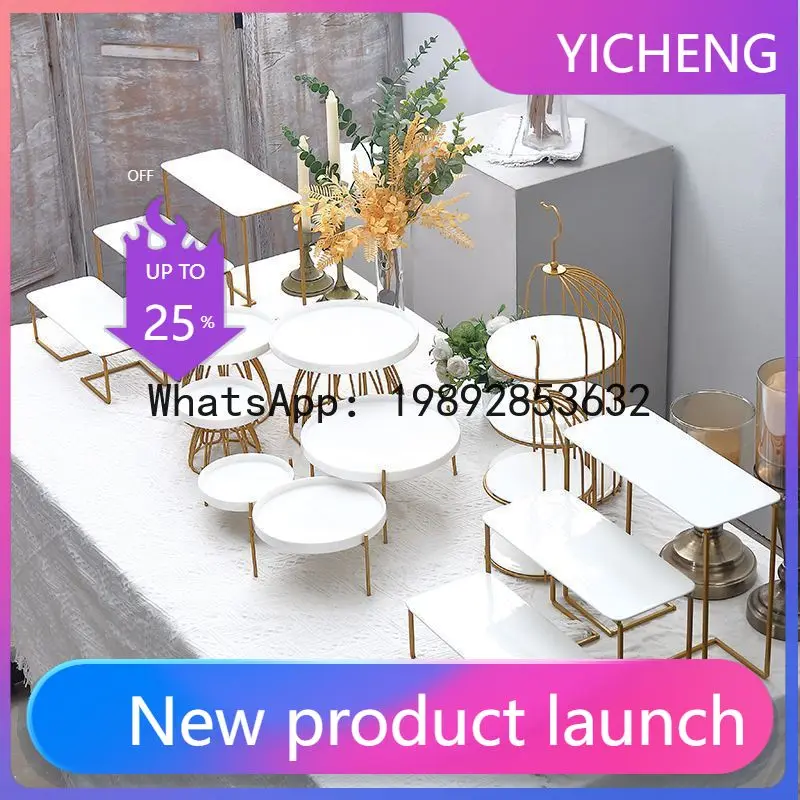 SLT Dessert Table Display Stand Cake Snack Tray Outdoor Engagement Cake Display Stand for First Birthday Party, Wedding