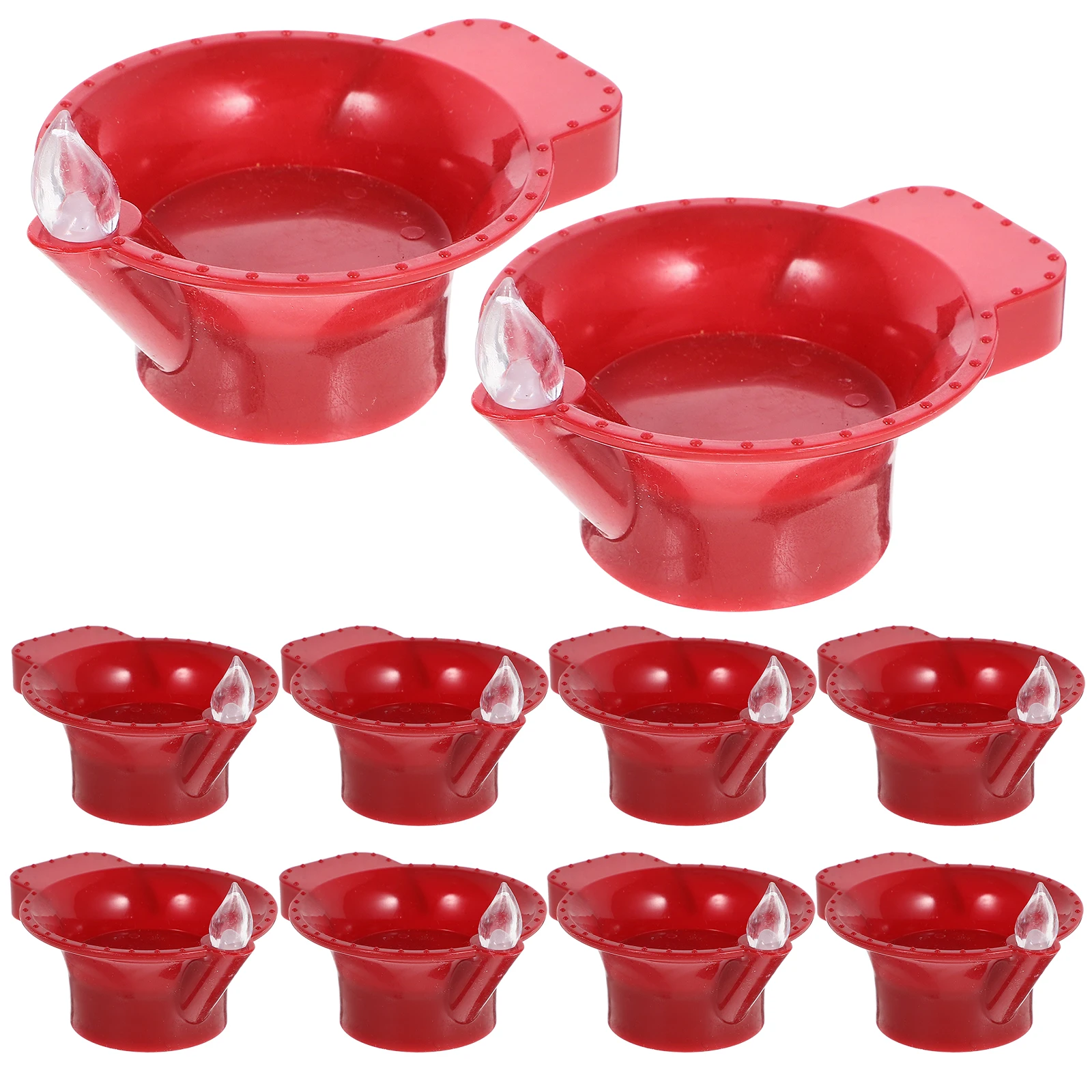 

12pcs LED C Lights Waterproof Small Oil Lamp Plastic Flameless C les Romantic Atmosphere Wedding Party Decor