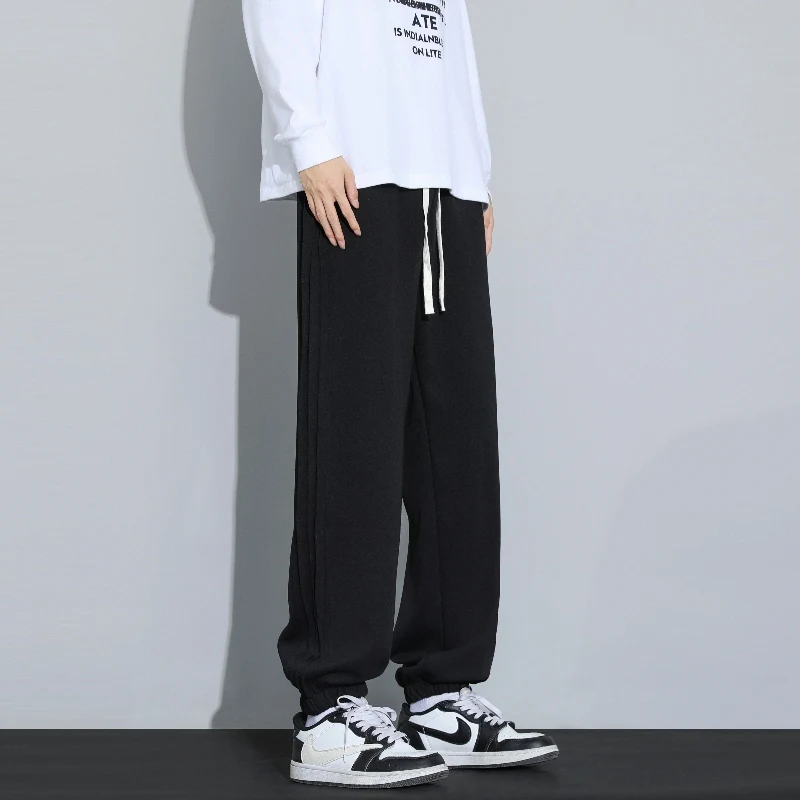 

Удобные универсальные повседневные брюки для бега, стильная мужская одежда, модные зауженные спортивные брюки-джоггеры, свободные эластичные мужские спортивные штаны