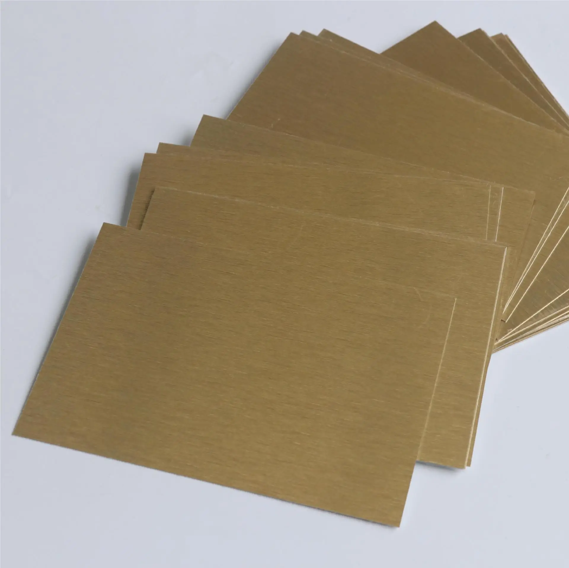 Blank Sublimation Brushed Gold Aluminium Plate Sheet Name Card Printing Sublimation Ink Transfer DIY Craft
