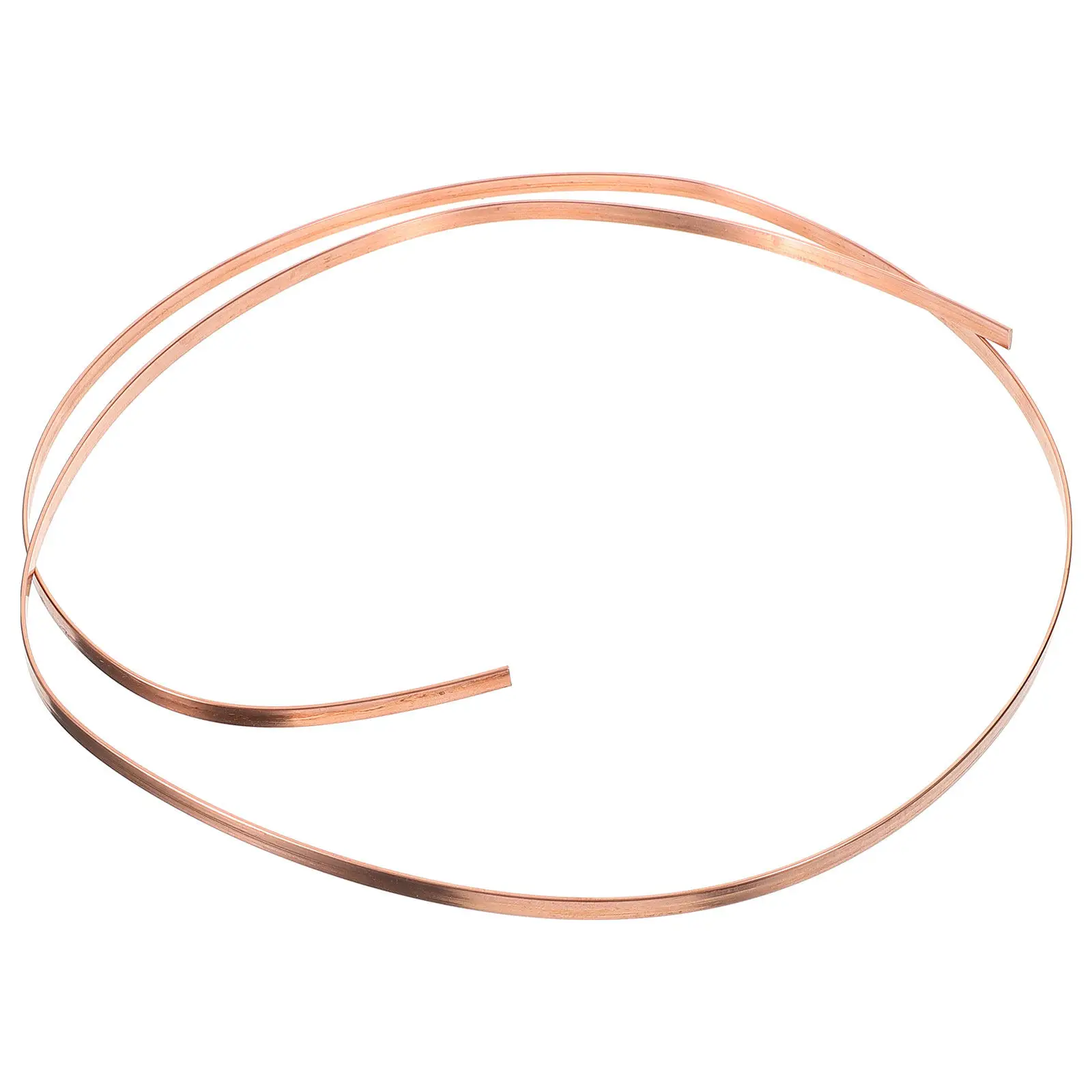 Copper Flat Bar High Strength Wear Resistant Pure Copper Bus Bar for Electronics Mechanical DIY Projects Battery Connection