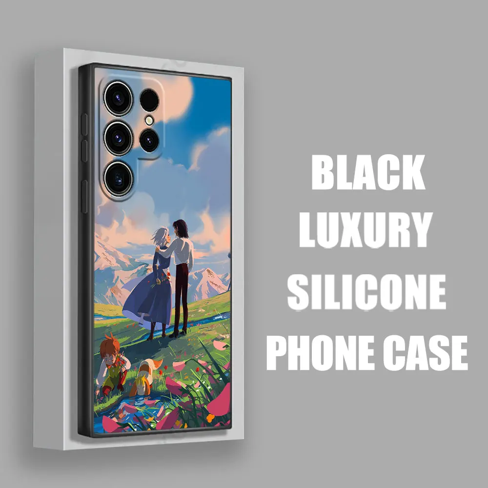 حافظة لهاتف سامسونج جالاكسي S25 S24 S23 S20 S21 FE S22 Ultra S10 Plus 5G من Castle Anime Miyazakis S25 Ultra #3