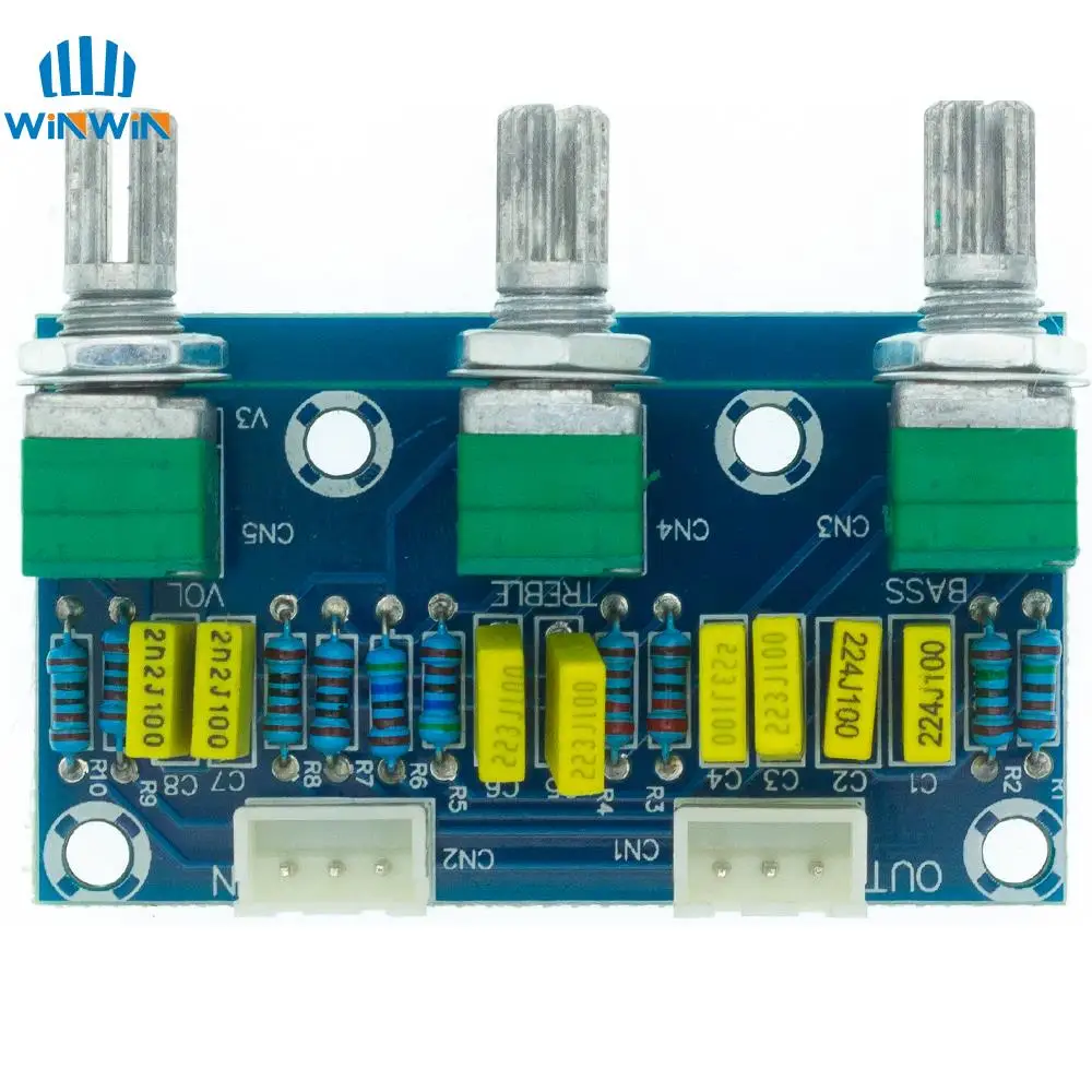 XH-M802 Passive Tone Board Amplifier Preamp Power Module Low High Sound Adjustment Electonic Diy Electronic PCB Board