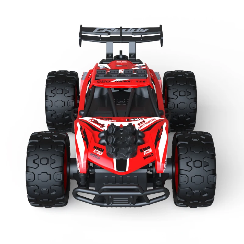 Nouvelle voiture télécommandée à grande vitesse à l'échelle 1:18, simulation de pulvérisation arrière d'échappement, vitesse maximale 40 km/h, voiture télécommandée tout-Terrain, bon cadeau pour adultes et garçons