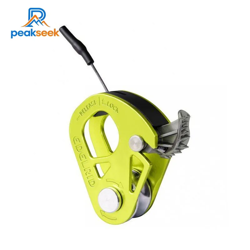 Peakseek SPOC Ultralight Pulley with Backstop 20MM Rock Climbing Unidirectional Stop Pulley