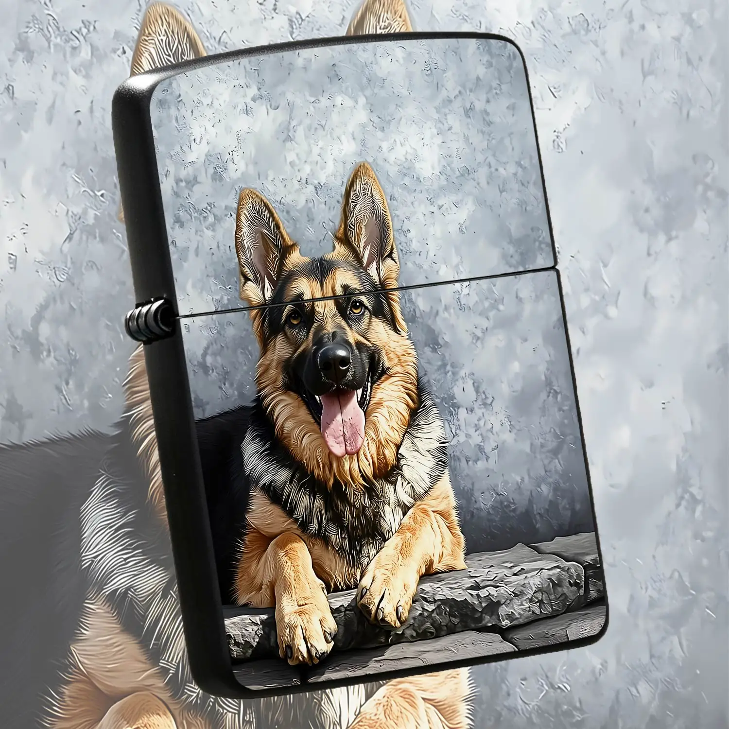 German Shepherd Themed Portable Lightweight Daily Use Ignition Accessory, Suitable for Outdoor Activities, Home Scenes, Travel and Various Occasions, Exquisite Clear Print, Practical and Delicate, Ideal Choice for Daily  A Humorous And Inte