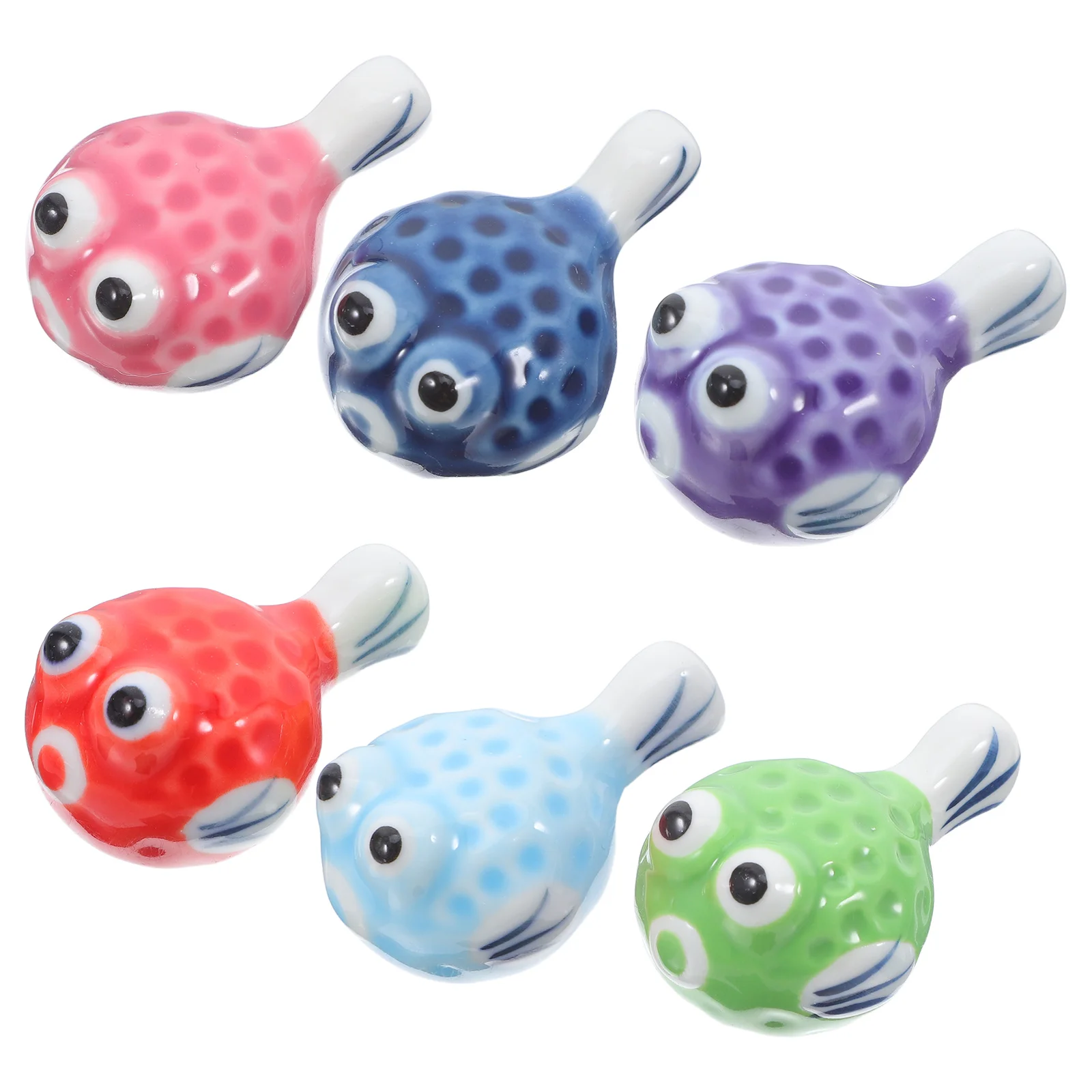 

6Pcs Japanese Style Chopstick Rests Ceramic Animal Shaped Holder for Spoon Fork Lovely Dining Room Decor Home Kitchen Supplies