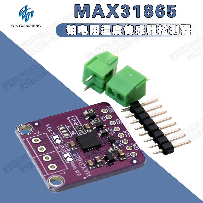 

MAX31865 Platinum Resistance Temperature Sensor Detector Module Temperature Acquisition RTD/PT100-PT1000