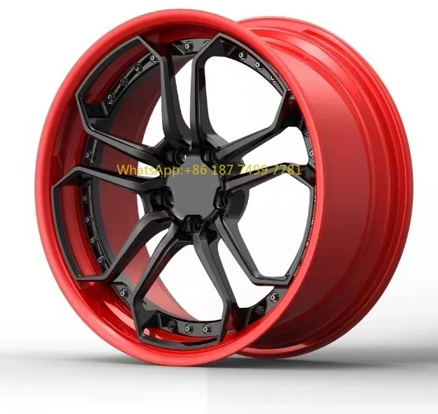 

SYAC 18-21 Inch 2 Piece Forged Wheels Customization Multi Spoke Rivet Decoration Aluminum Alloy Passenger Car Wheels