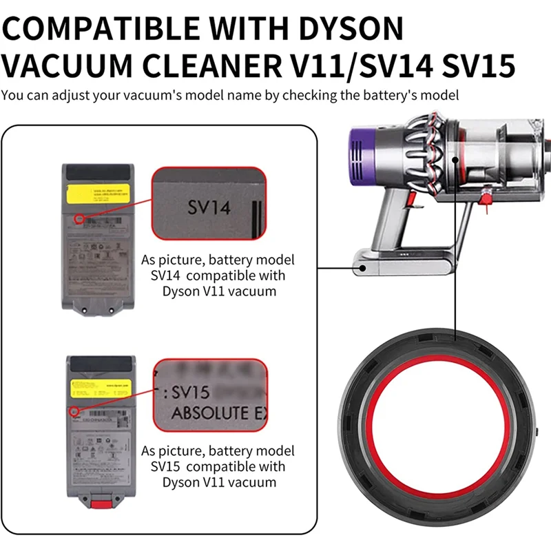 Dyson真空用の固定シーリングリング,集塵機交換部品,v11,v15,sv14,sv15,sv22