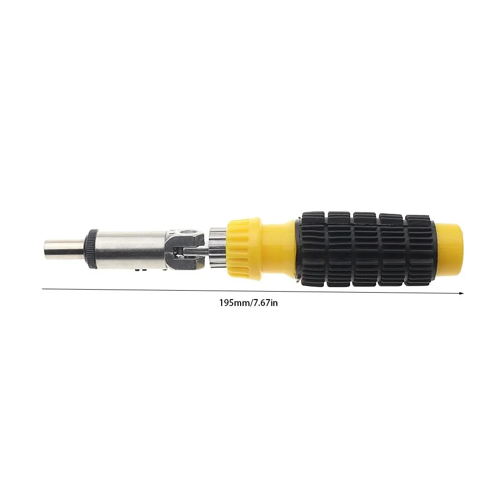 Brand New 1/4 Inch Hex Left/Right Rotating 180 Degree Ratchet Screwdriver Drive Tackle Extension Rod