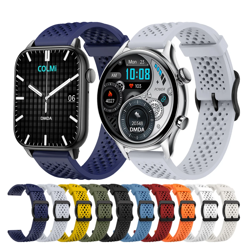 通気性シリコンウォッチバンド,correa,c61,m42,p71,p68,c81,v70,v68,m41,m40,i30, i11,p60,c63,p81,22mm
