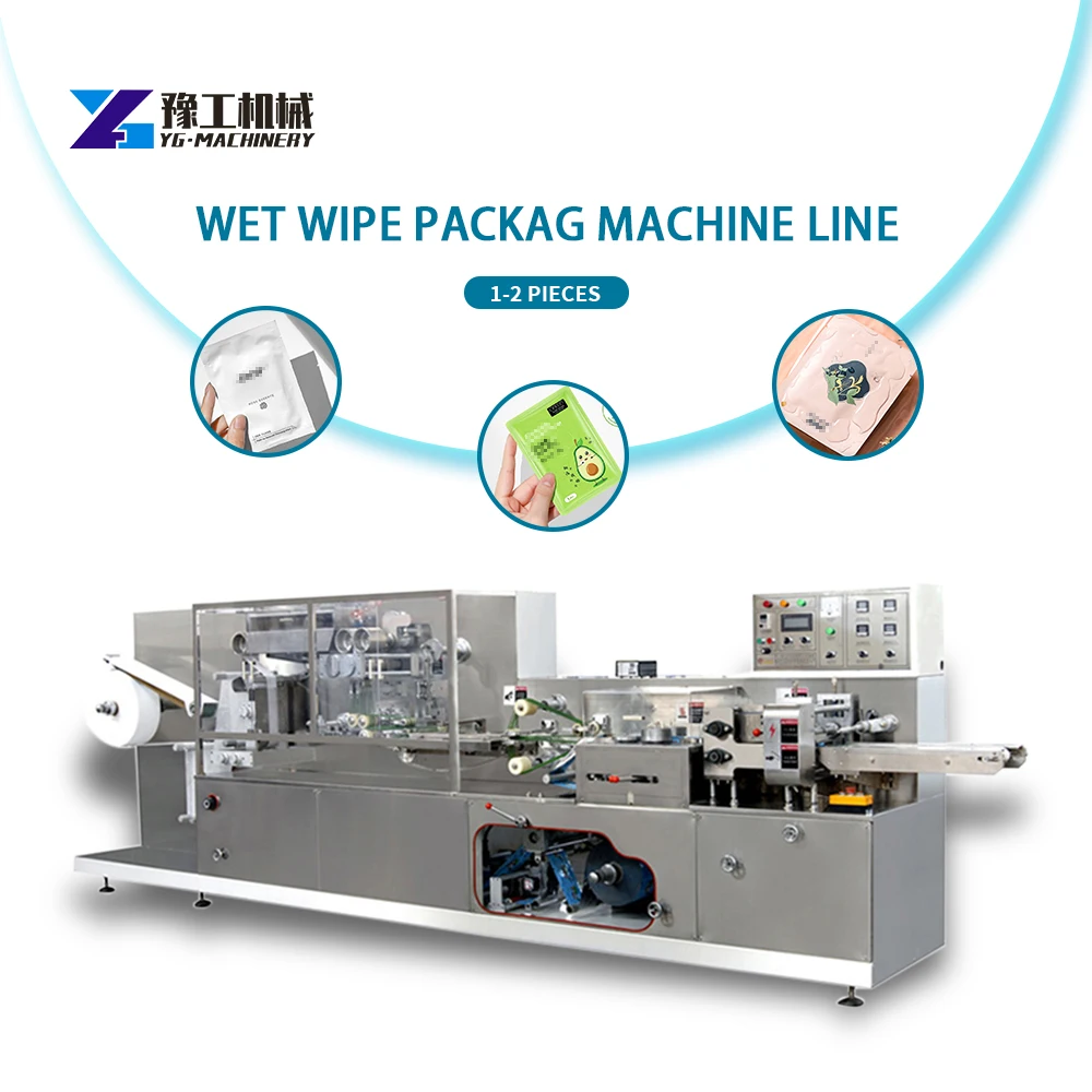 Yugong Printing Machinery 80 Pcs Wet Wipe Making Machine Wet Wipe Packing Machine