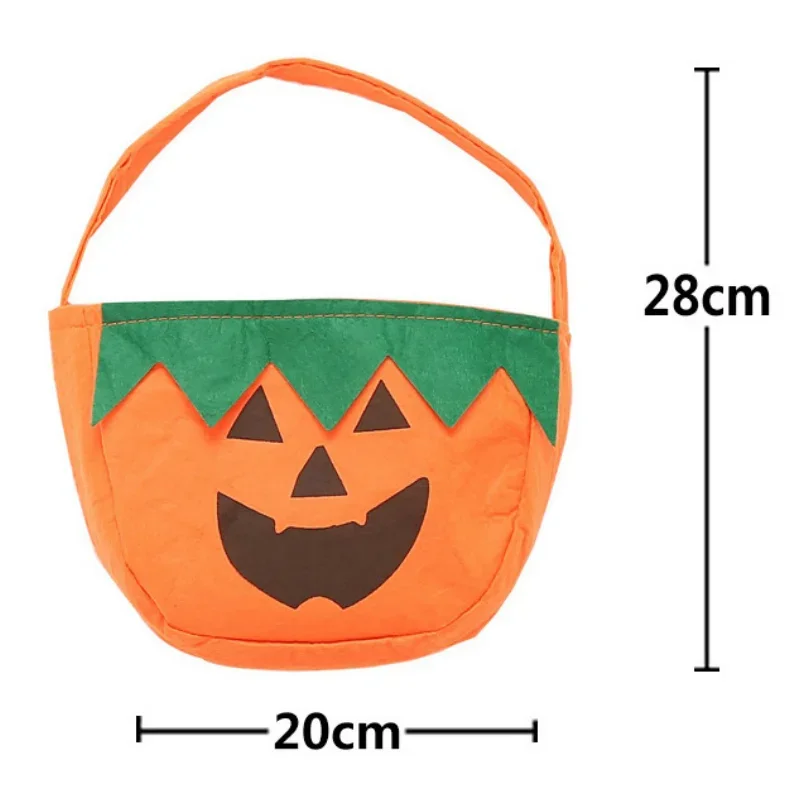 I bambini adulti zucca cosplay Halloween bambini zucca costume set di abbigliamento include top borsa per cappelli carino zucca costume da prestazione