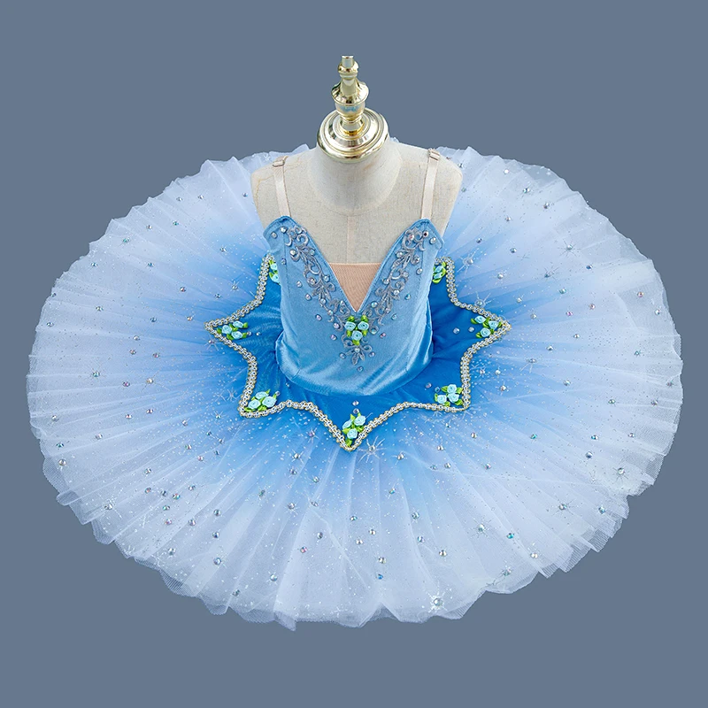 زي توتو باليه للأطفال للفتيات النائمة الجميلة لدمية توتو لمرحلة أداء الطيور الزرقاء #3