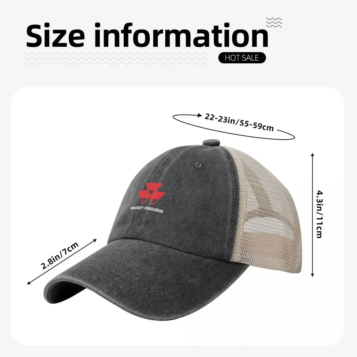 BEST SELLER - Massey Ferguson Mewrchandise Essential T-Shirt Baseball Cap Wild Ball Hat Rave Woman Hats Men's