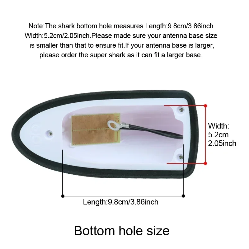 Antenna universale impermeabile per pinna di squalo per auto Antenna di segnale radio automatico per Suzuki Dzire Ignis I II III Vitara