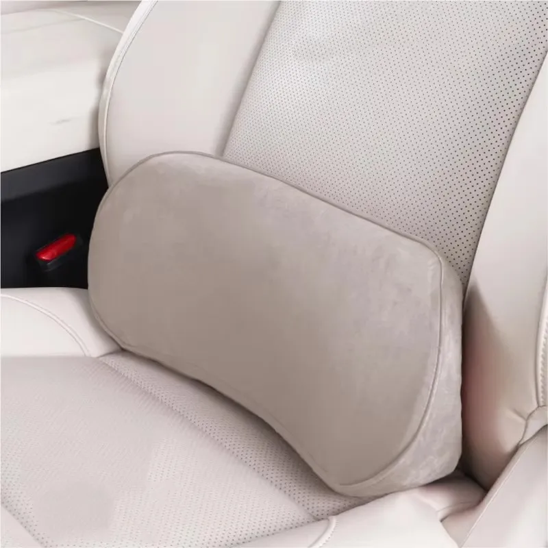 Comfortable Memory Foam Lumbar Support Cushion for Car Seats, Ergonomic Design to Relieve Lower Back Strain While Driving