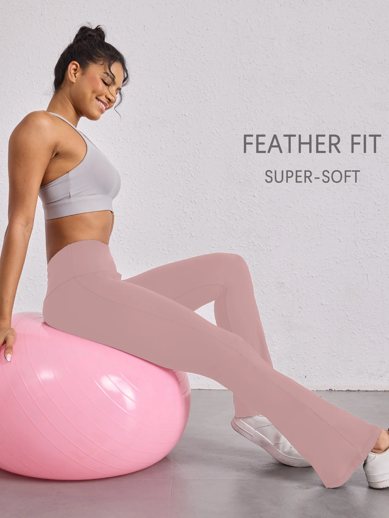 

Элегантные женские расклешенные брюки с высокой талией для занятий йогой. Подходит для женщин, любящих носить леггинсы на отдыхе.