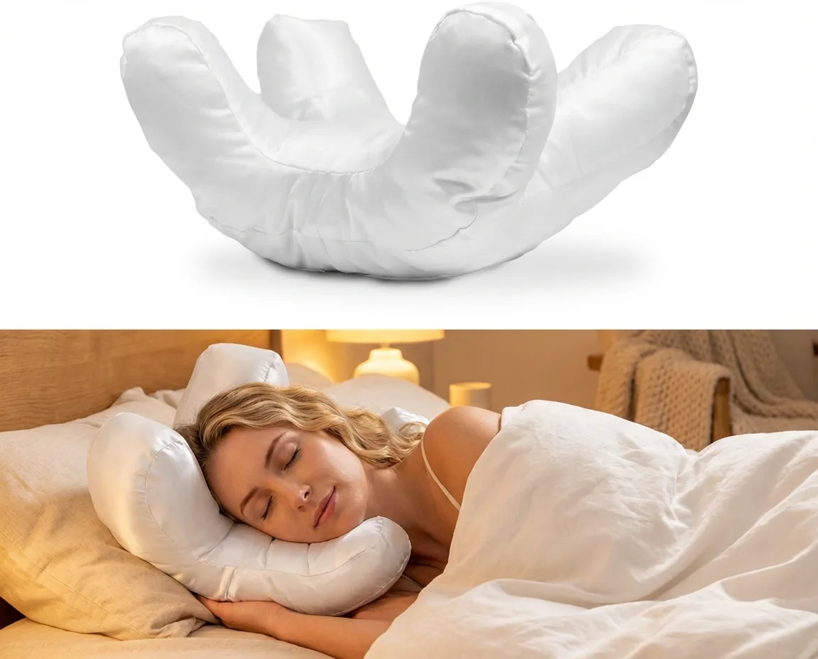 Anti wrinkles-aging pillow Beauty Pillow Face pillow for beauty sleep  Back Sleep pillow with a free pillow case