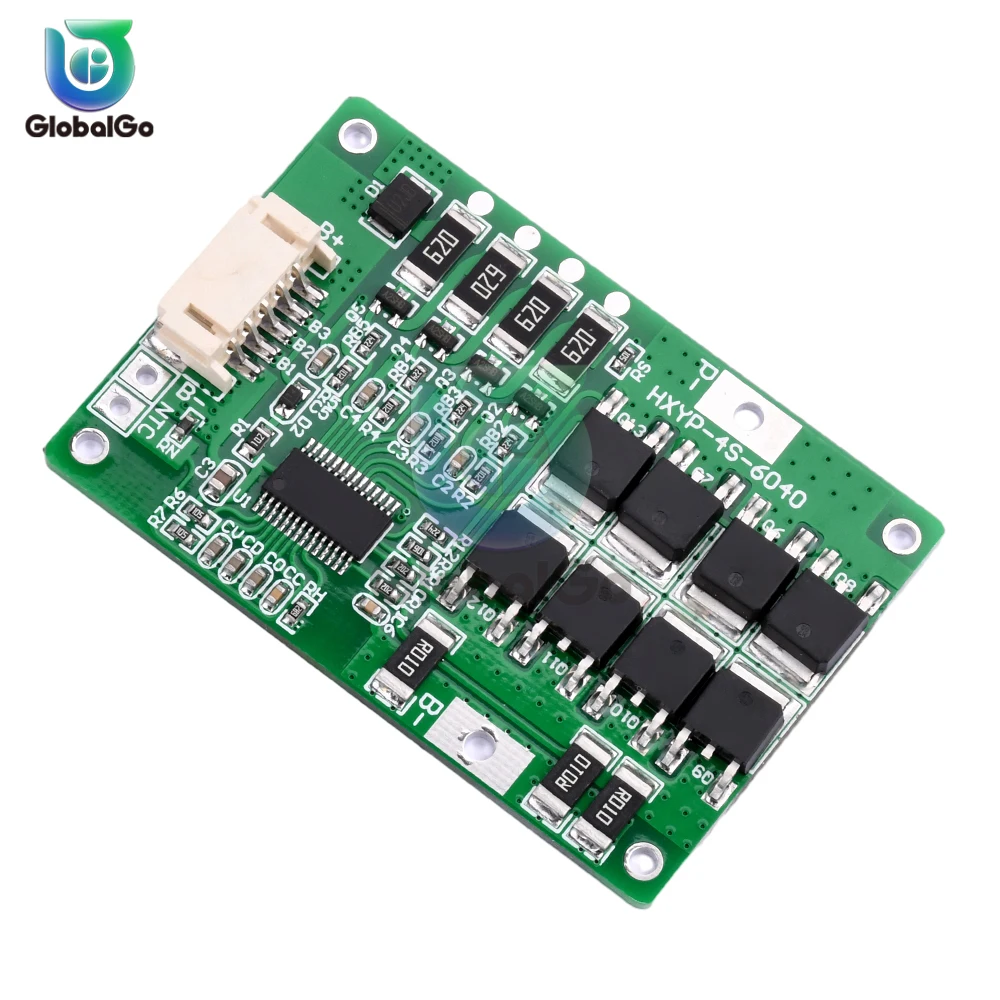 لوحة حماية BMS 4S 3.2V/3.7V بطارية ليثيوم فوسفات الحديد مع توازن لوحدة خلية محرك الحفر