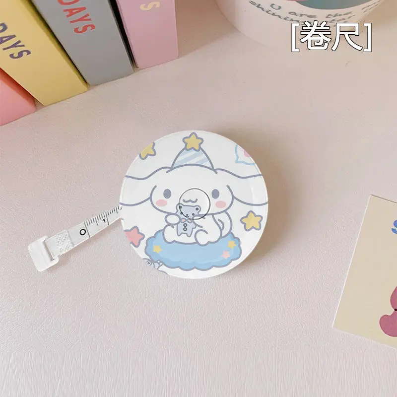 

Cinnamoroll Hello Kitty Anime Kawaii Sanrio Tape Measure 2m Cute Pochacco Measure Clothes Soft Waist Circumference Girls Gifts