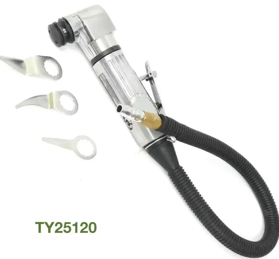 2026 sell TY25120 Air Cut Off Tool Pneumatic Silica Gel Cutter Kit Oscillating air Scraper Cut Through Glass Silicon W/ 3 Blade