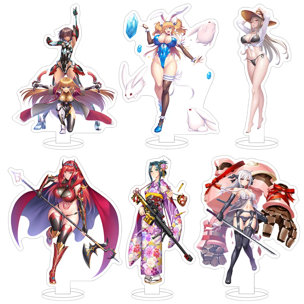 Taimanin Aishu Hebiko Lilinoe Kotonoha Koyomi Makishima Ayame Lina Hayami Kokone Yoribe Tsutome أنيمي الشكل الاكريليك حامل هدية