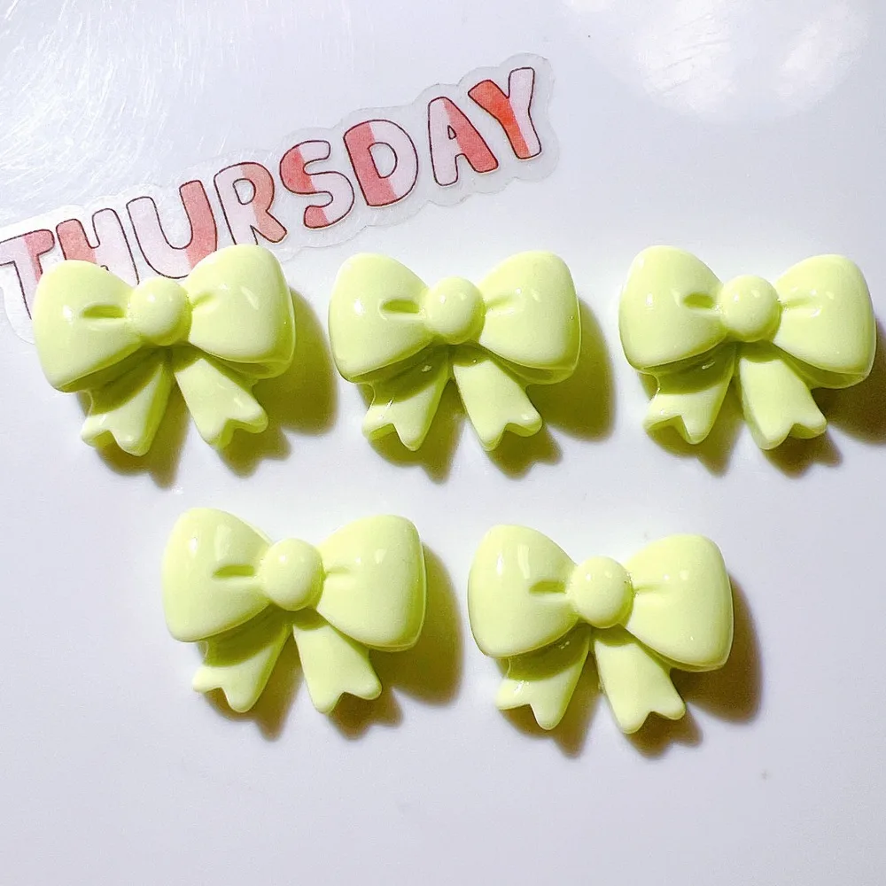 10pcs Mini Kawaii Cute Butterfly Bow Flat Back Cabochons Scrapbook Diy  Party Hairpin Accessories Home Decoration Craft